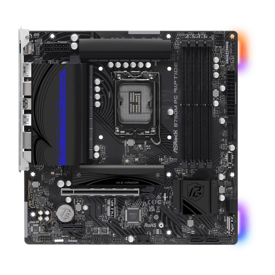 ASRock B760M PG Riptide (LGA1700, B760, DDR5, USB3.2 Type-C, SATA3)