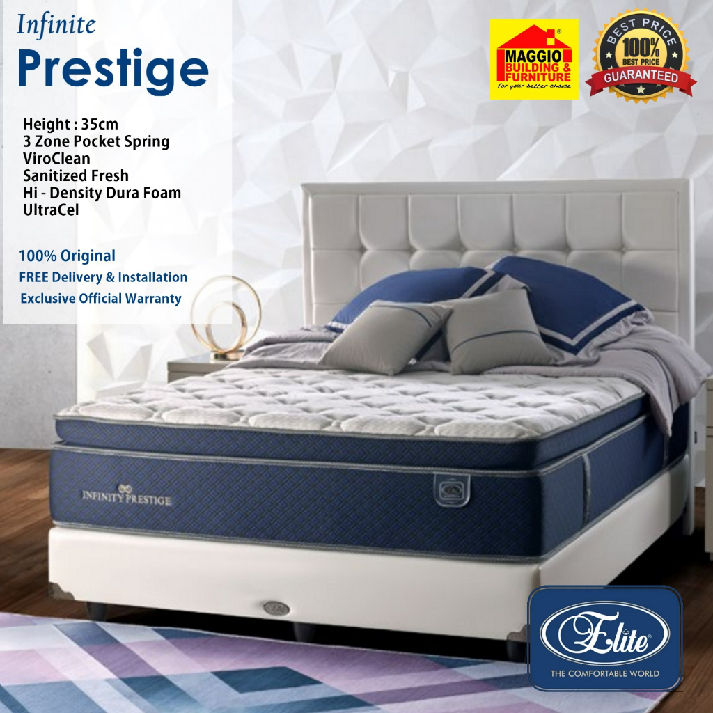 KASUR SPRINGBED ELITE - KASUR SPRING LATEX - MATRAS SPRINGBED - INFINITE PRESTIGE - ELITE