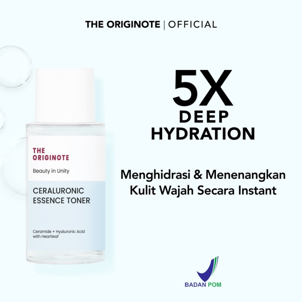 THE ORIGINOTE Ceraluronic Essence Toner (Toner Melembabkan Wajah dan Menjaga Skin Barrier with Ceramide Hyaluronic)