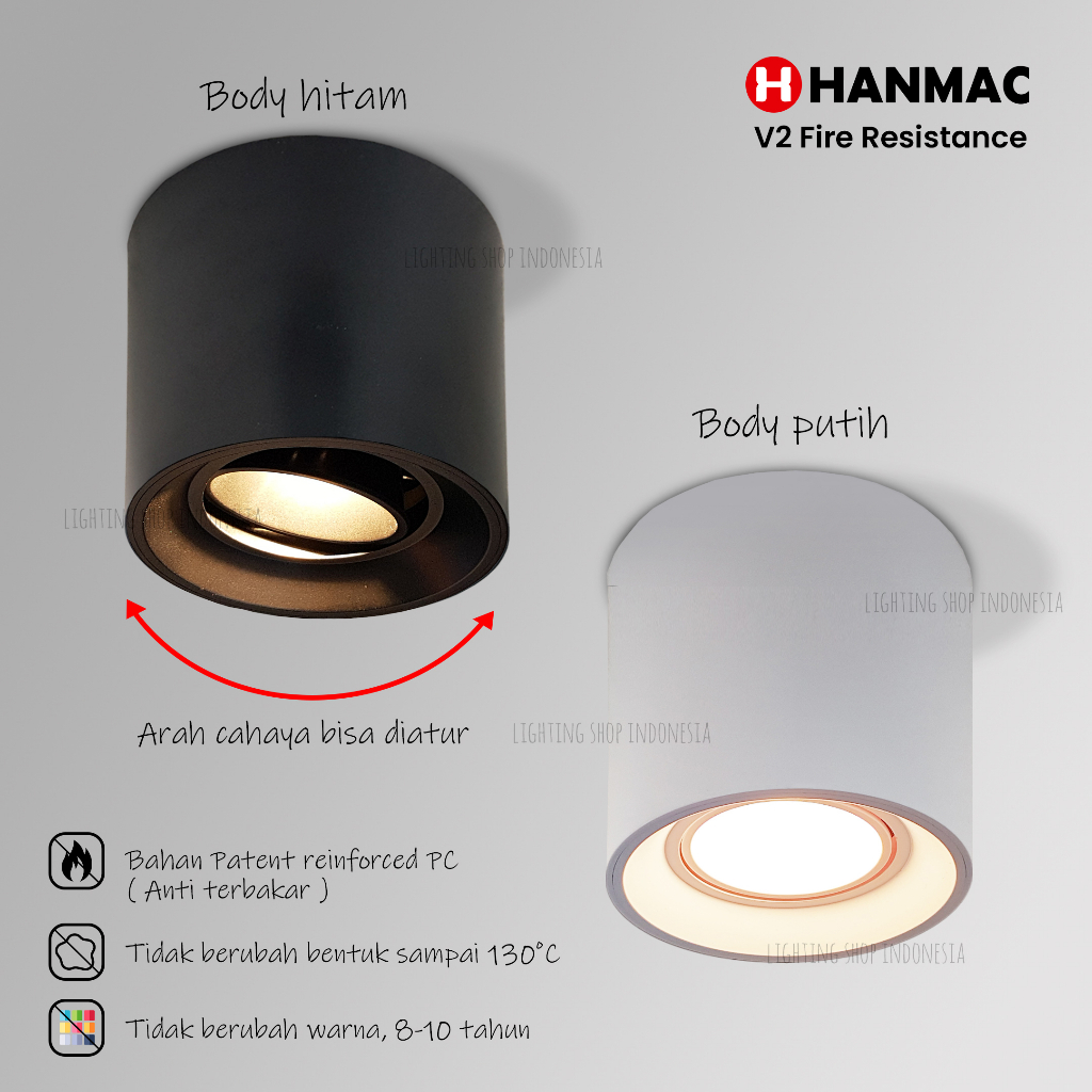 Lampu downlight outbow kap rumah lampu led mr16 atur arah cahaya