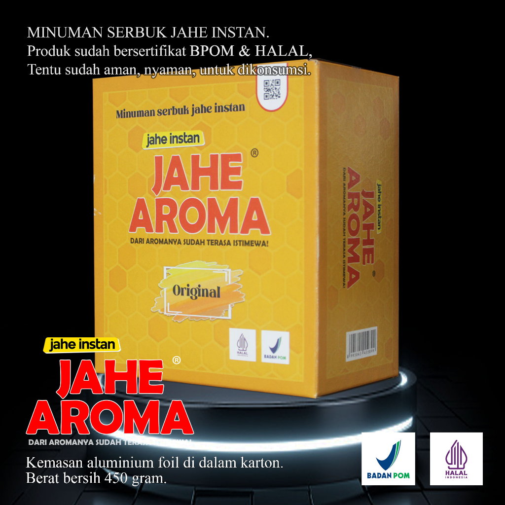 

Jahe Aroma, Jahe Instan, Instant Ginger.