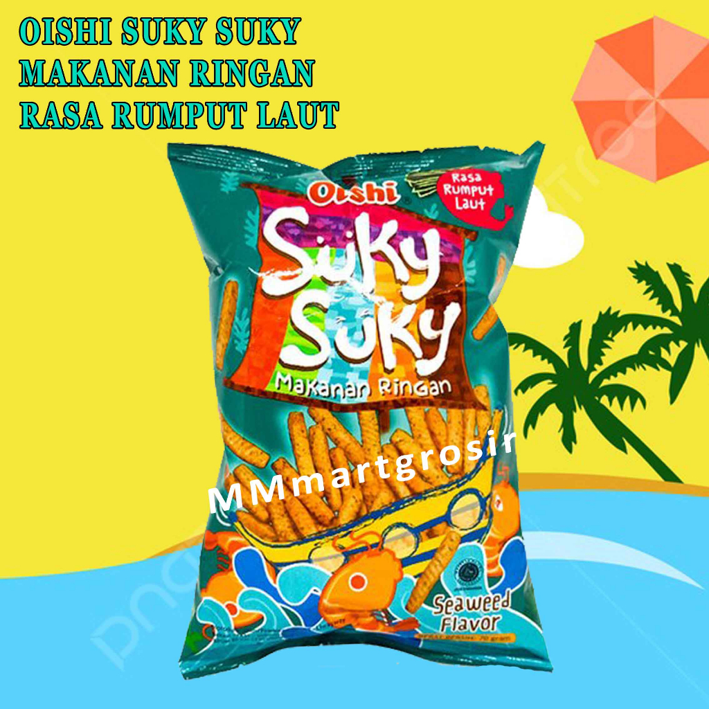 

SNACK OISHI SUKY SUKY MAKANAN RINGAN / RASA RUMPUT LAUT 60g