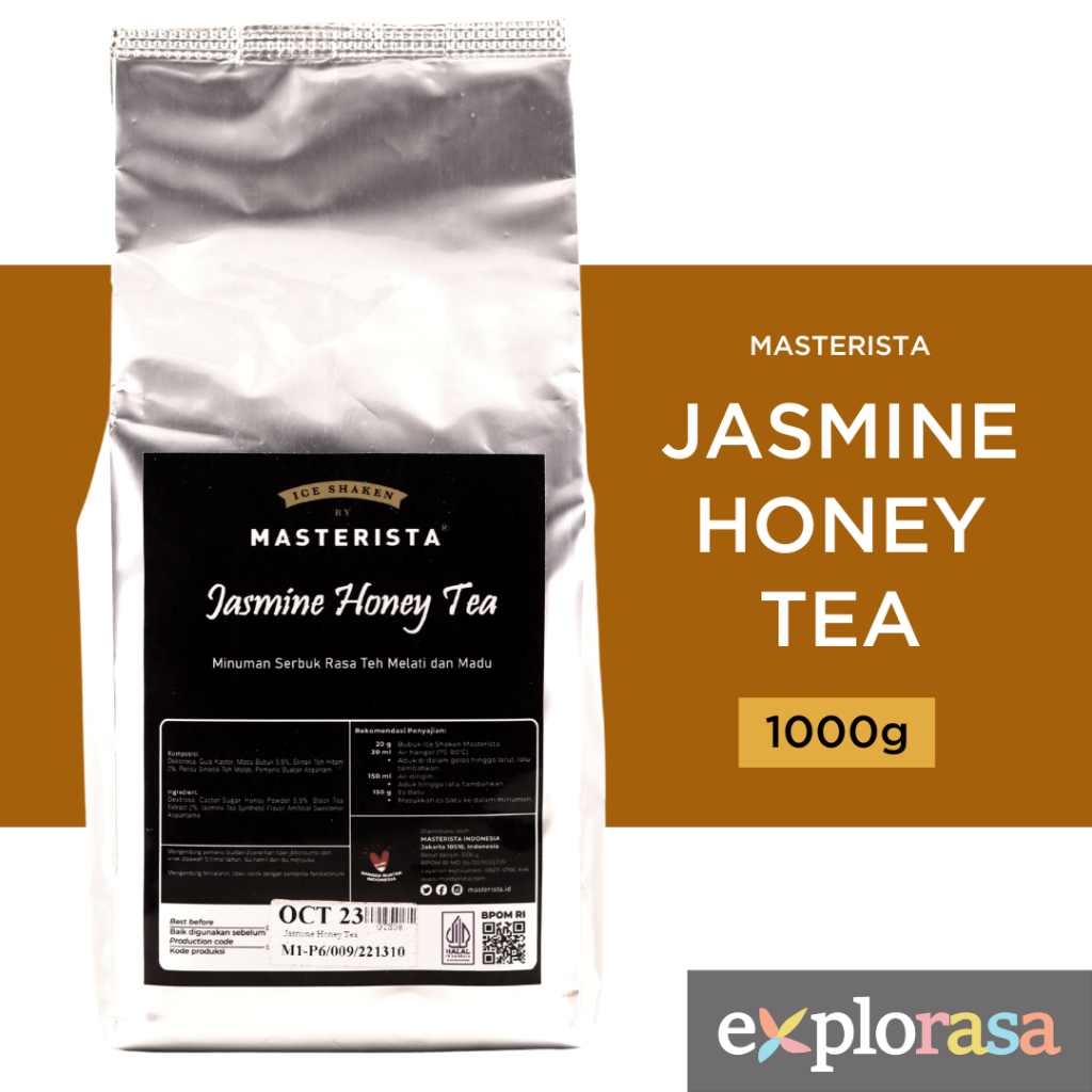 

Bubuk Minuman Masterista - Ice Shaken Jasmine Honey Tea 1Kg