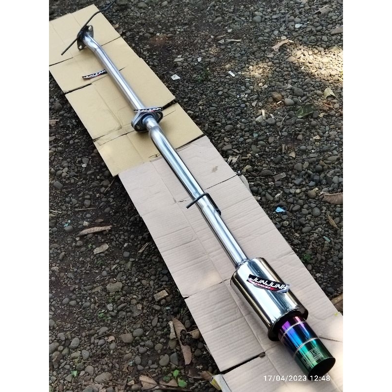 knalpot mobil knalpot pipa mobil  bolt on untuk T120ss injeksi