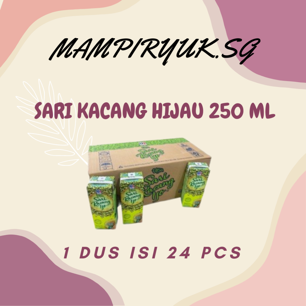 

[DUS/KARTON] ULTRA SARI KACANG HIJAU MINUMAN KACANG HIJAU 250ML 1 DUS ISI 24 PCS