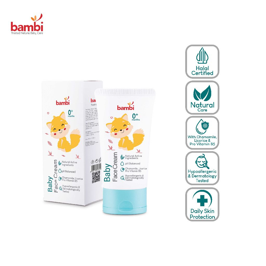 Bambi - Baby Face Cream - Cream Wajah Anak &amp; Bayi