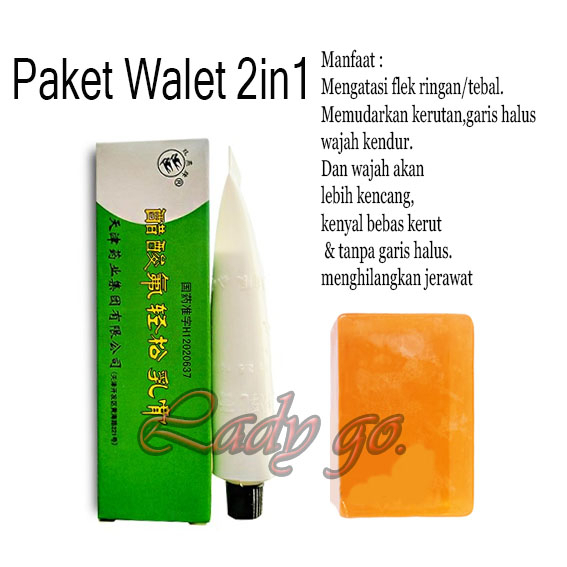 Paket Walet 2In1 / Salep Walet Anti Iritasi + Sabun Walet Dhilisa Orange