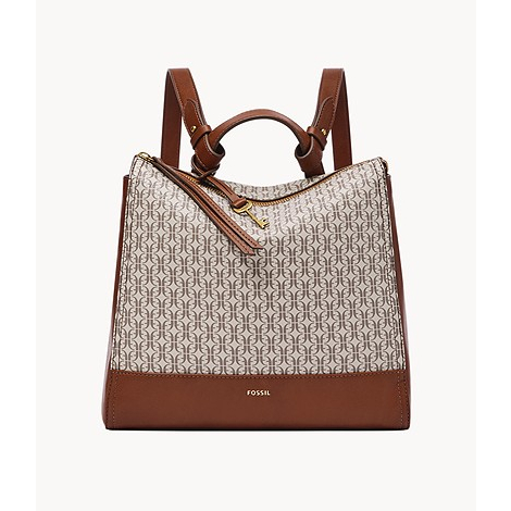 Fossil Elina Convertible Small Backpack Taupe Tan SHB2989939