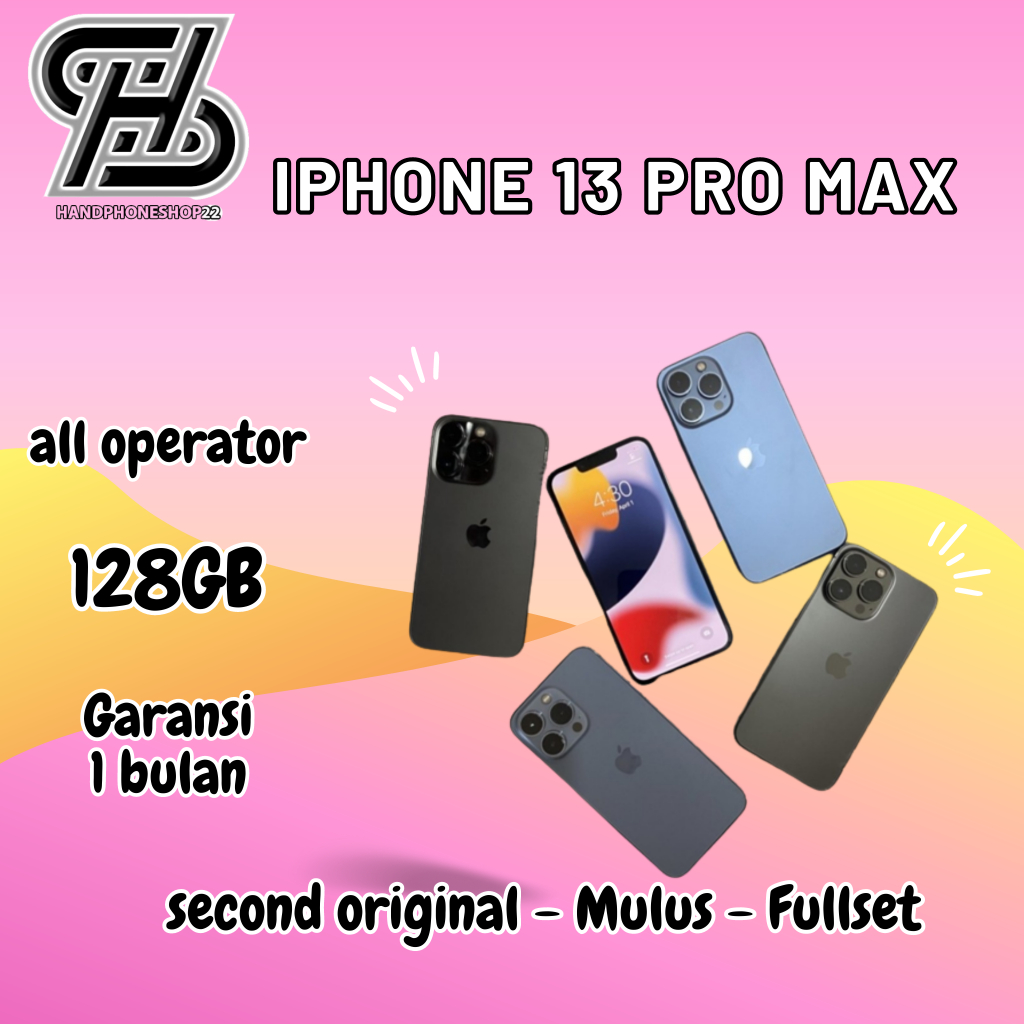 SECOND IP 13 PRO MAX MULUS ORIGINAL - FULLSET
