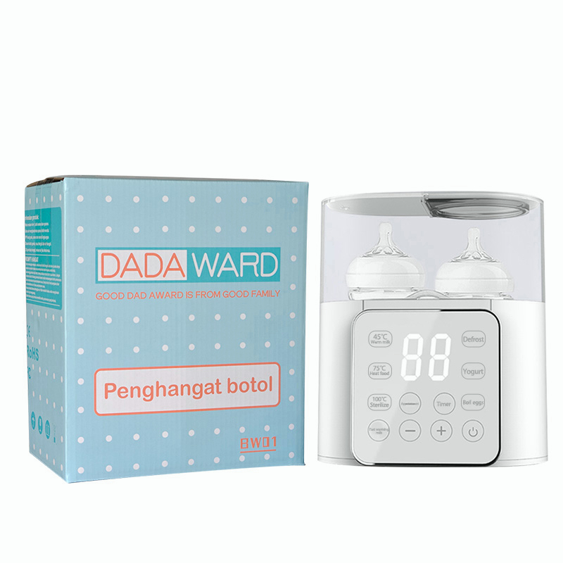 DADAWARD Smart Bottle Warmer/ Sterilizer Botol Bayi/ Penghangat Asi Baby Safe Multifungsi 220W/ Penghangat Susu Bayi/ Sterilisasi Botol Layar Besar Led/ Milk Warmer/Penghangat asi/Baby Feeding Bottle Warmer Heater Bottle sterilizer