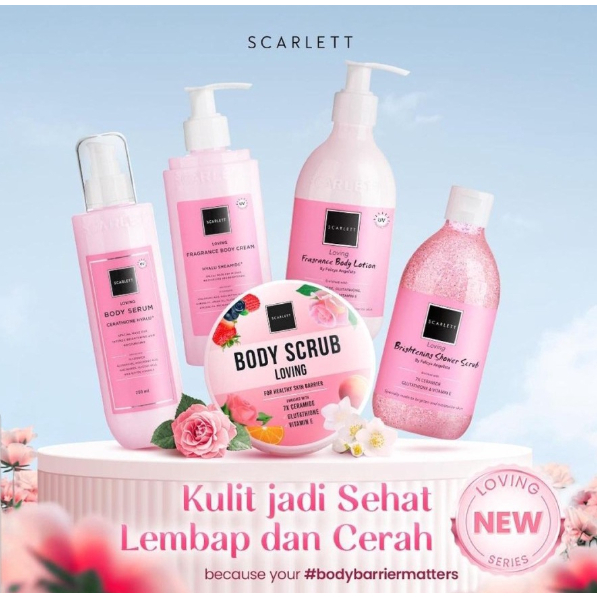 SCARLETT Whitening Loving SERIES | Body Lotion - Body Cream- Body Serum - Body Scrub - Shower Scrub