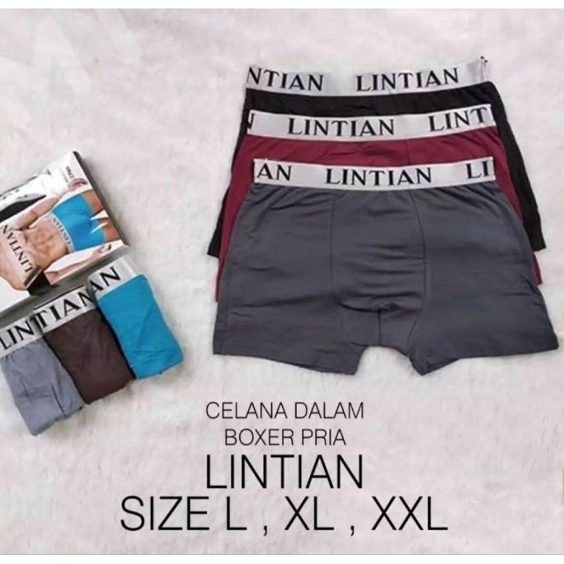 BOXER PRIA DEWASA LINTIAN /CELANA DALAM PRIA/BOXER COWO