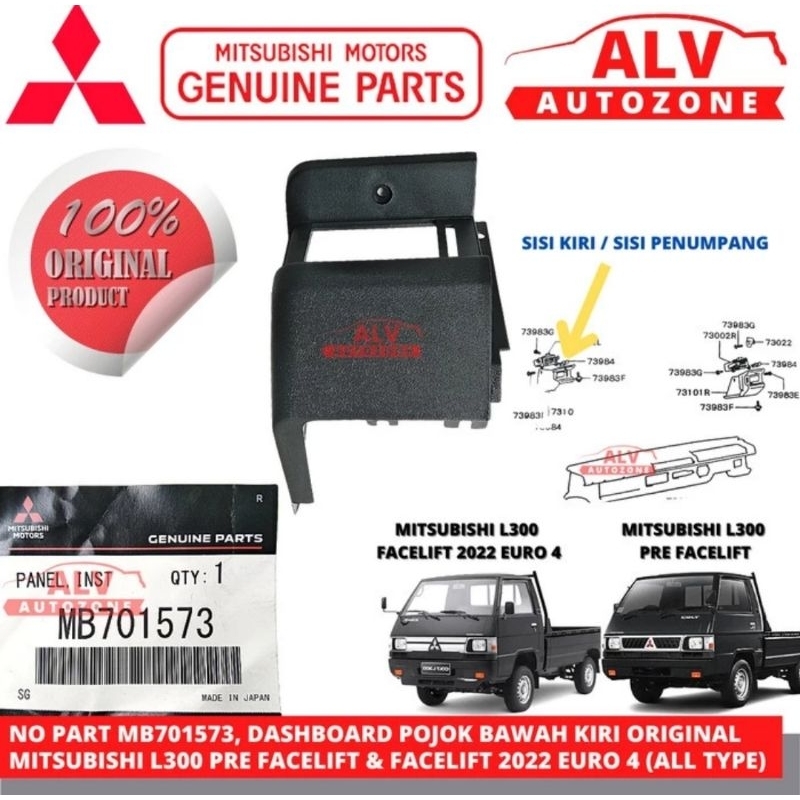 DASBOARD DASBOR POJOK BAWAH KIRI MITSUBISHI L300 ORIGINAL