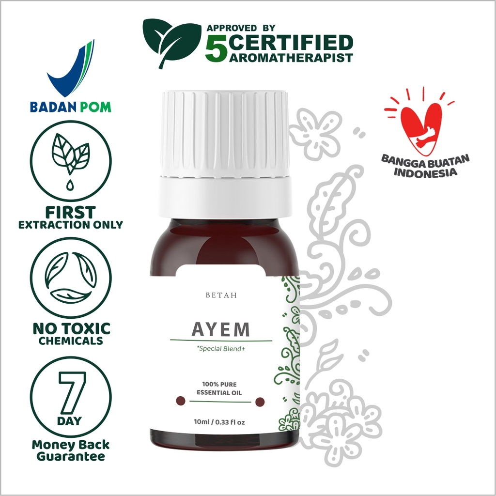 BETAH Ayem Bugs Away Natuna Essential Oil Minyak Essensial Atsiri Aroma Terapi EO Diffuser Difuser Humidifier