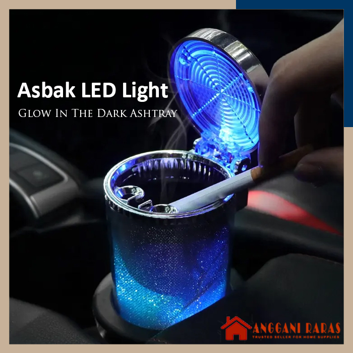 Asbak Rokok Dashboard Mobil LED Light Portable Ashtray Aksesoris Interior Mobil Sigra Calya Agya Avanza SUV