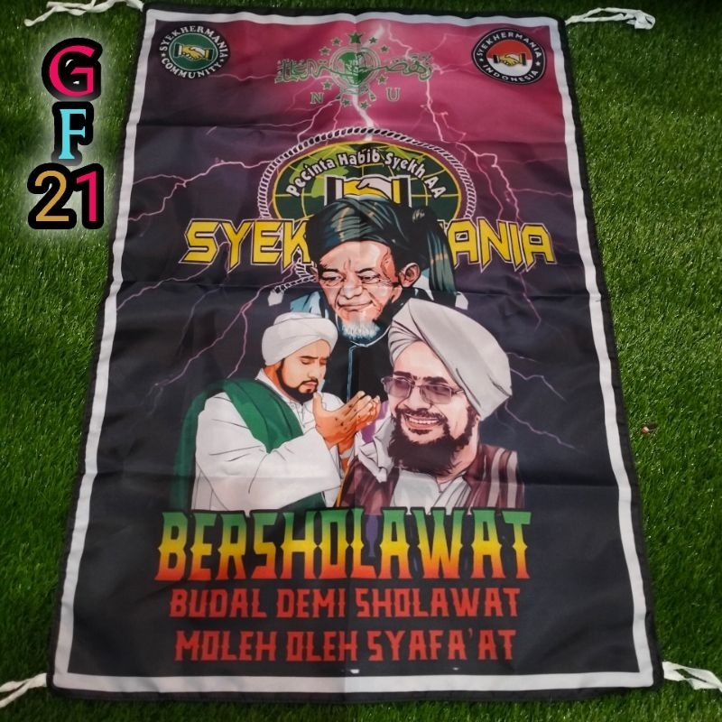 Bendera full printing SYEKHERMANIA BERSHOLAWAT