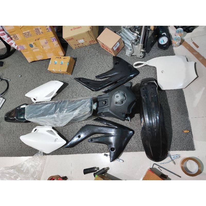 PROMO COVERSET COVER SET COVER BODY CRF150R CRF 150 R SET TRAIL CROSS UNTUK RANGKA SINGEL BAHAN FULL