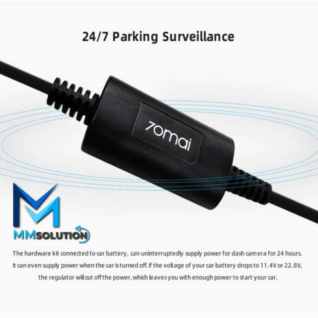 70mai Dashcam Hardwire Kit Untuk Parking Monitor Dash Cam