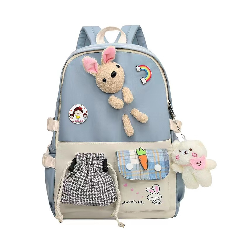 BJ82009 - BLACK/BLUE/GREEN/PINK/PURPLE - TAS RANSEL SEKOLAH BONEKA WANITA FASHION KOREA CHINA IMPORT MODIS ELEGAN TERMURAH TERLARIS TERBARU BAGSTORE JAKARTA TAS BATAM GT2009