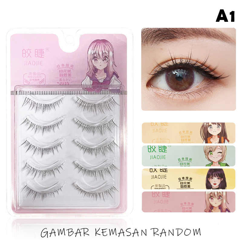 CSP135 – 3/5 Pasang Bulu Mata Palsu Fairy Cosplay Harajuku Eyelashes