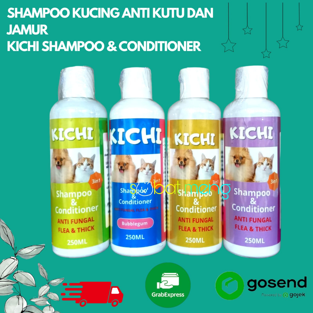 SHAMPO KUCING ANTI KUTU ANTI JAMUR KICHI | SHAMPO JAMUR KUCING | SHAMPO KUTU KUCING ANJING