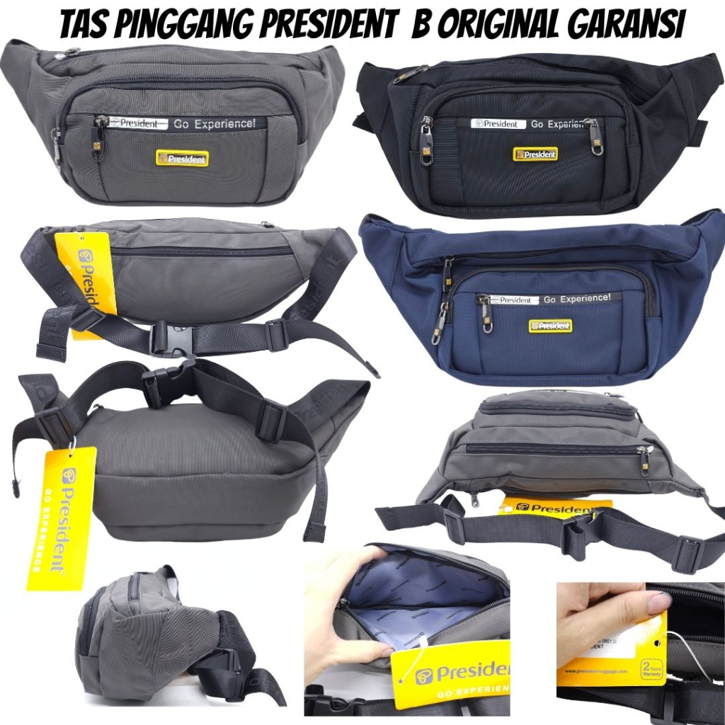 TAS PINGGANG PRESIDENT ORIGINAL GARANSI 2 TAHUN IMPORT BARU / WAIST BAG PRESIDENT PREMIUM ORIGINAL GARANSI RESMI / TAS SELEMPANG PRESIDENT IMPORT ORIGINAL MURAH / TAS PINGGANG PRESIDENT KAIN KANVAS PREMIUM BARU / TAS PINGGANG FASHIONABLE PREMIUM GARANSI