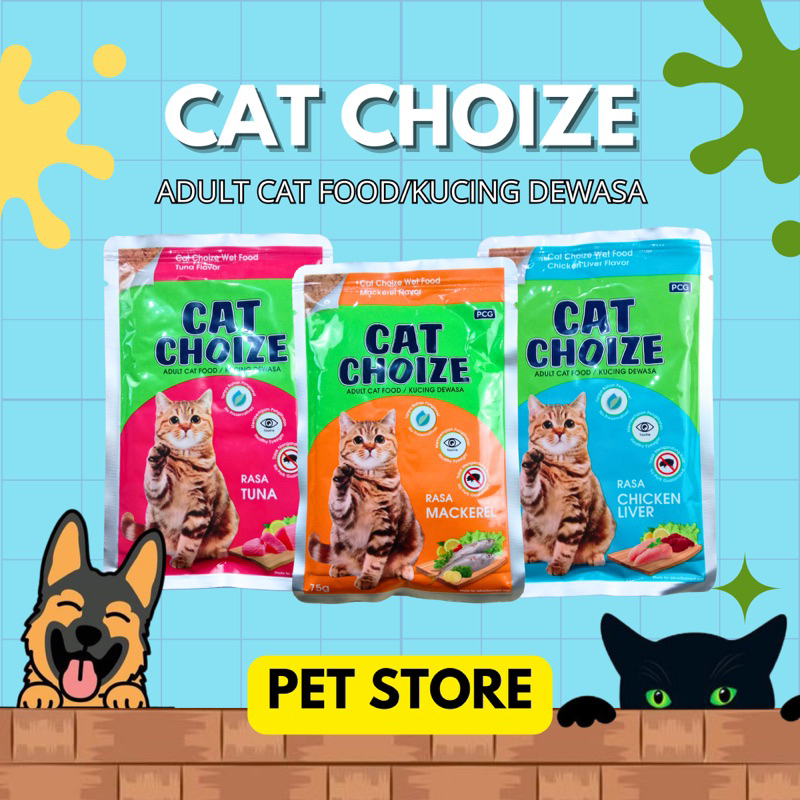 CAT CHOIZE POUCH 75gr / CatChoize Sachet Makanan Kucing Basah