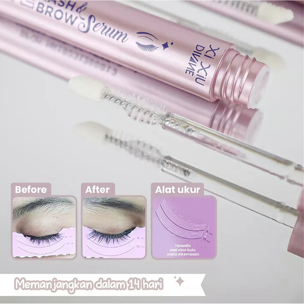 XI XIU DIVINE EYELASH &amp; EYEBROW SERUM - BPOM - SERUM BULU MATA XIXIU - SERUM ALIS