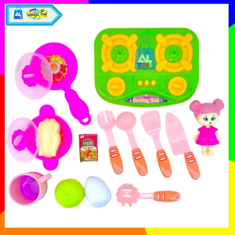 MAINAN COOKING KITCHEN SET PERALATAN MASAK-MASAKAN KOMPOR PERALATAN DAPUR SET MAINAN ANAK PEREMPUAN OCT2092