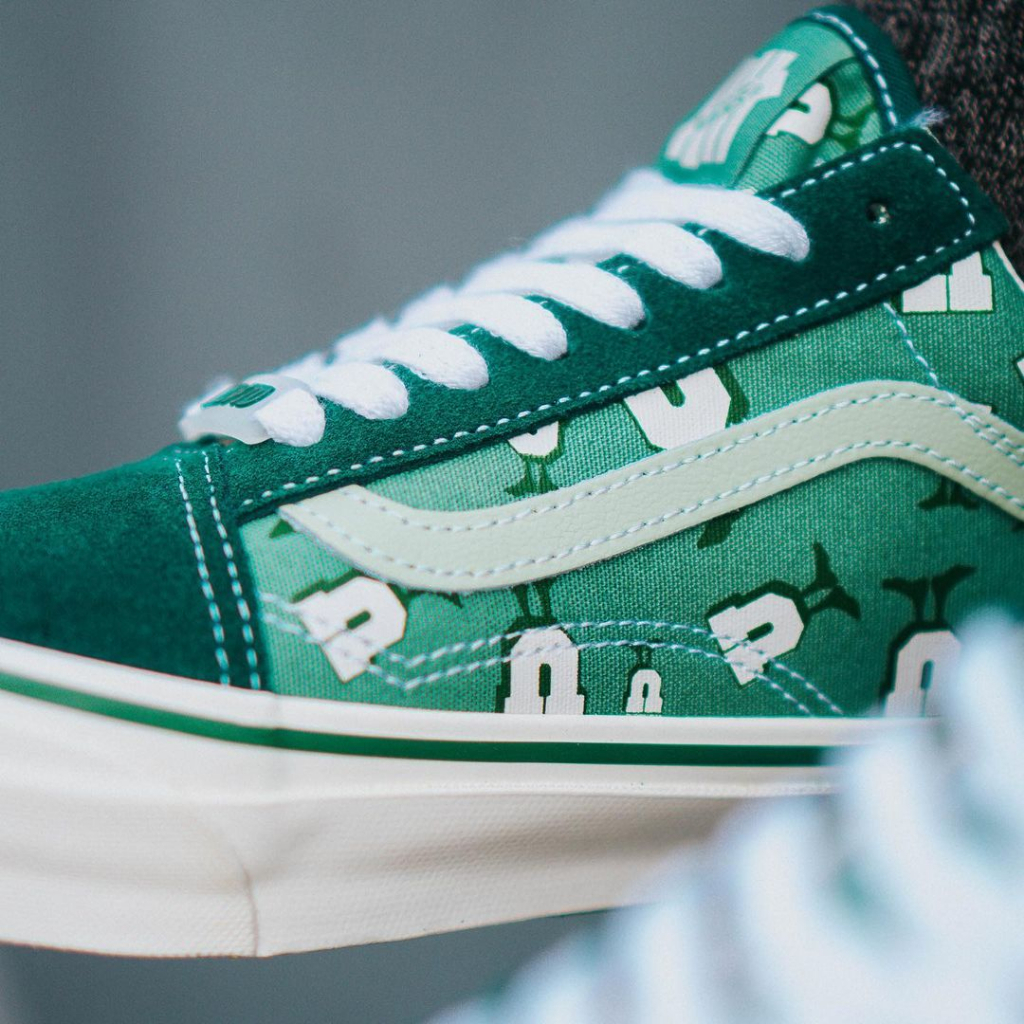 VANS OLDSKOOL VAULT X UNDEFEATED &quot;BISTRO GREEN&quot; 2021 ORIGINAL 100%