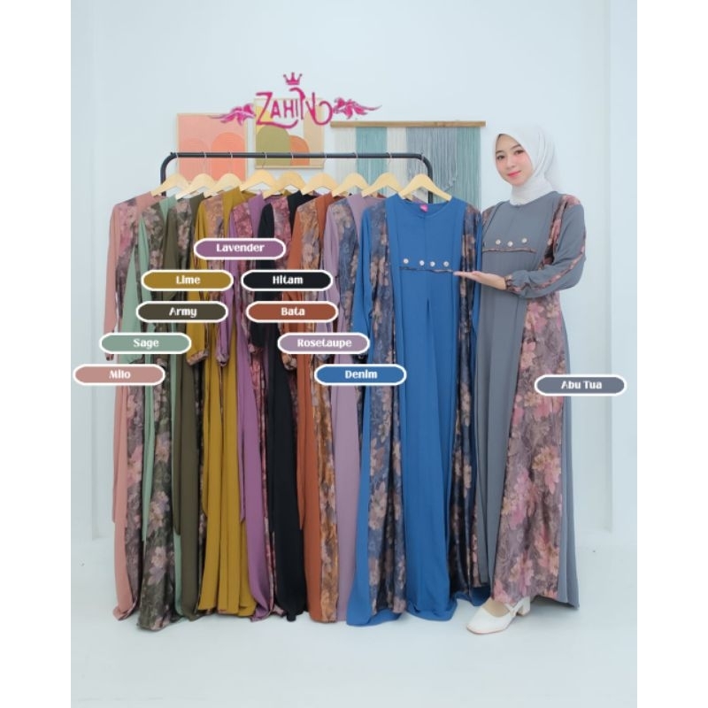 NURMALA DRESS ORI BY ZAHIN // DRESS CRINKLE MIX ARMANY ZAHIN // GAMIS SIMPLE ELEGANT