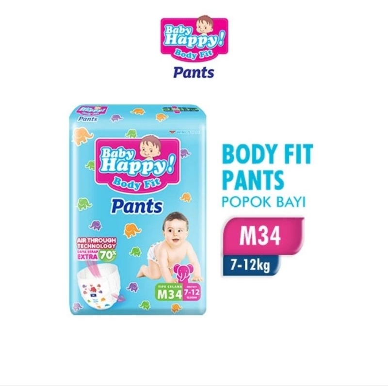 Baby happy pants M34 L28 XL26 XXL24