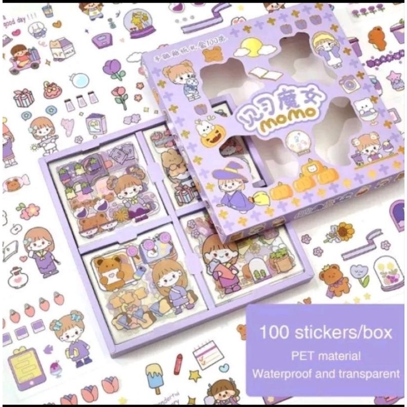 

Stiker Momo 2D isi 100pcs
