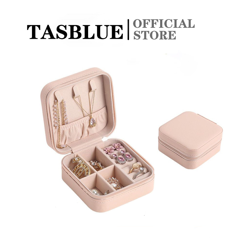 TASBLUE Kotak Aksesori Baru Yang Nyaman Kotak Penyimpanan Aksesoris Fashion N03 Kotak Mini Perhiasan Kotak Tempat Penyimpanan Perhiasan Anting Cincin Kalung Jewelry Box Case