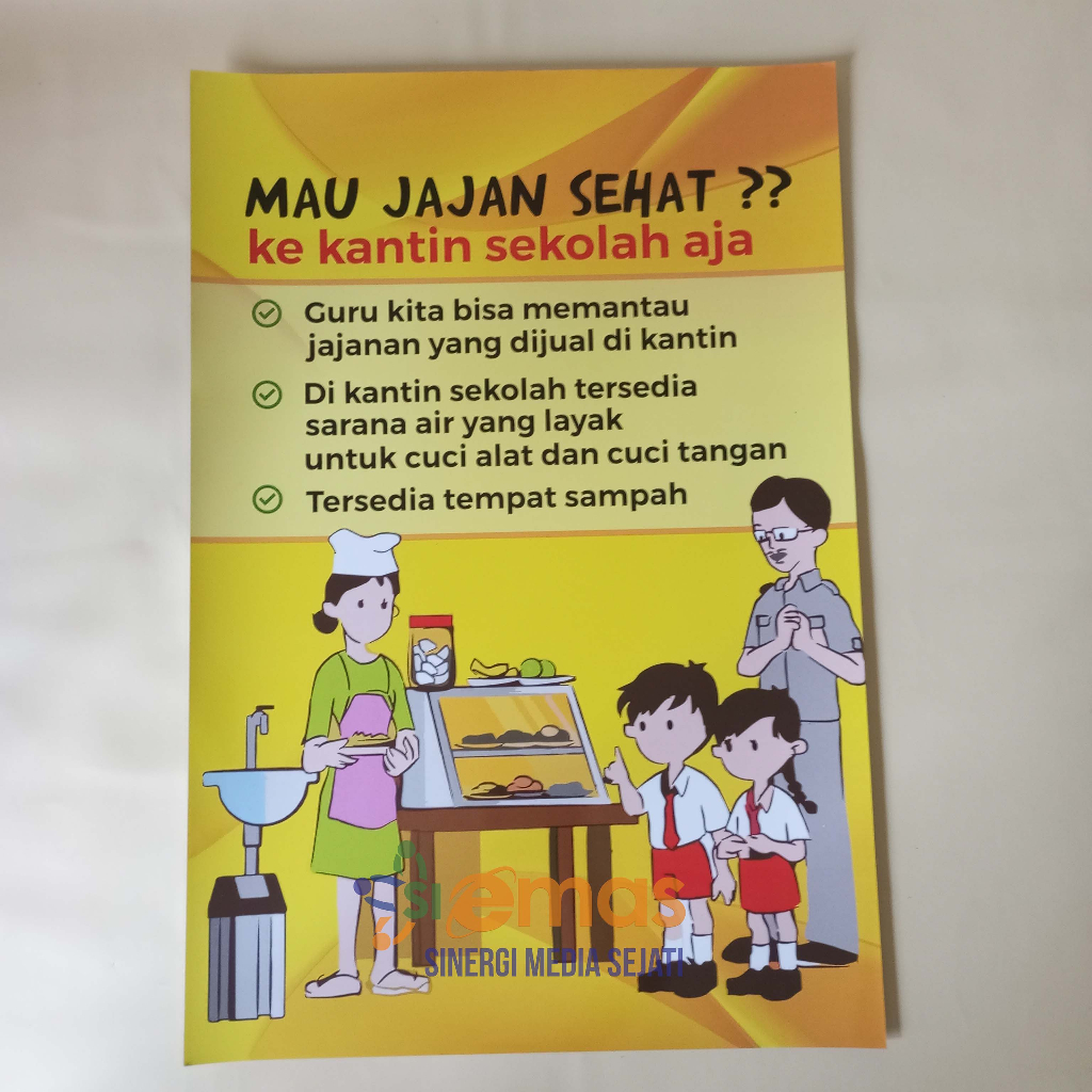 

Poster Kesehatan | Poster Jajanan Sehat | Poster Sekolah tentang Edukasi Jajanan Sehat