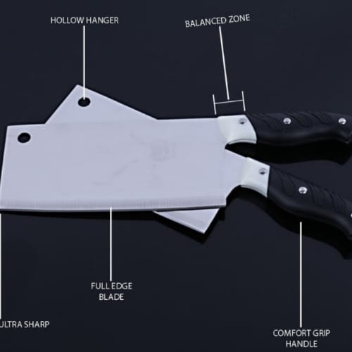 JAPANESE SUPER KNIFE PISAU DAPUR DAGING TULANG PISAU PEMOTONG TULANG CINCANG DAGING DAPUR STAINLESS STEEL