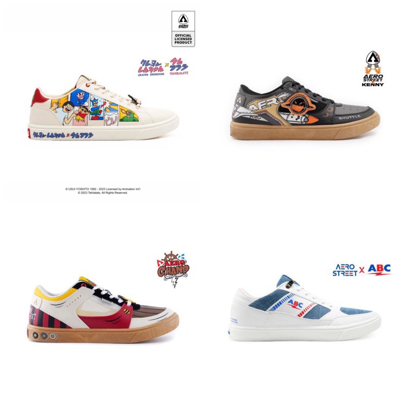 [ORIGINAL] SEPATU AEROSTREET SPESIAL COLLABORATION (DRAGON BALL Z / SHINCHAN TAHI LALATS / KFC / KIT