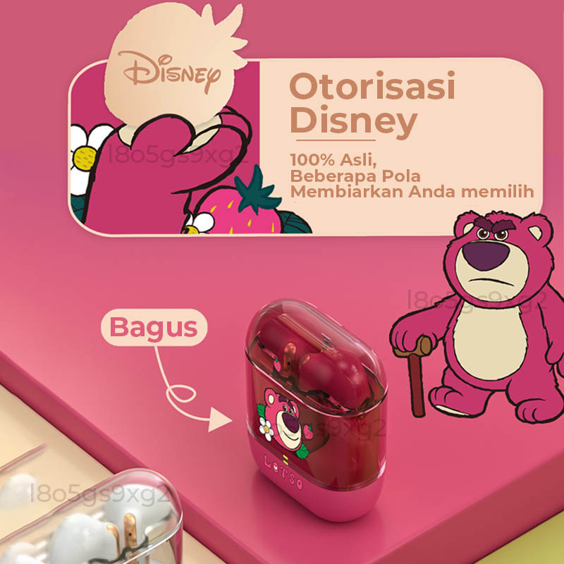 【Ready Stok】100% Original TWS Disney TZW1 Wireless Earphone Bluetooth 5.3 Headset Lotso in-Ear Peredam Kebisingan Earbuds For Android iPhone