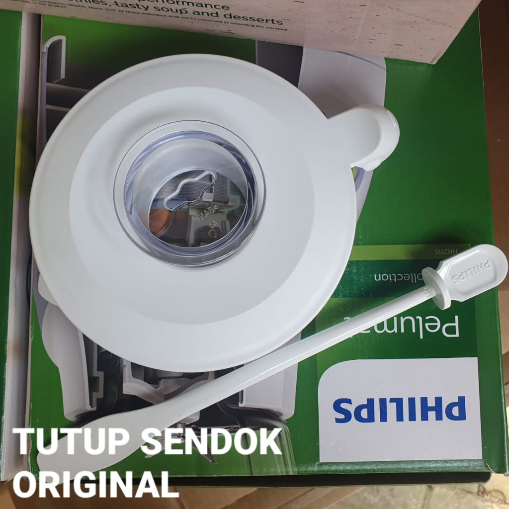 Tutup dan sendok Blender Philips Original