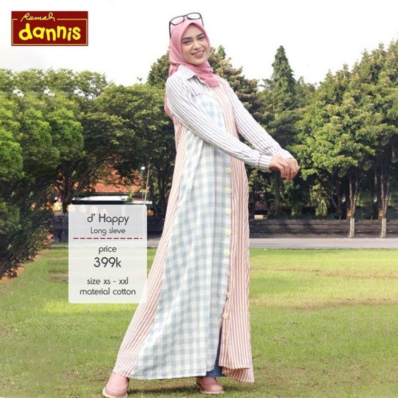 SIZE S PROMO MUSLIM ABAYA DEWASA DANNIS D'HAPPY / ABAYA DANNIS / GAMIS DANNIS / ABAYA MUSLIM / GAMIS