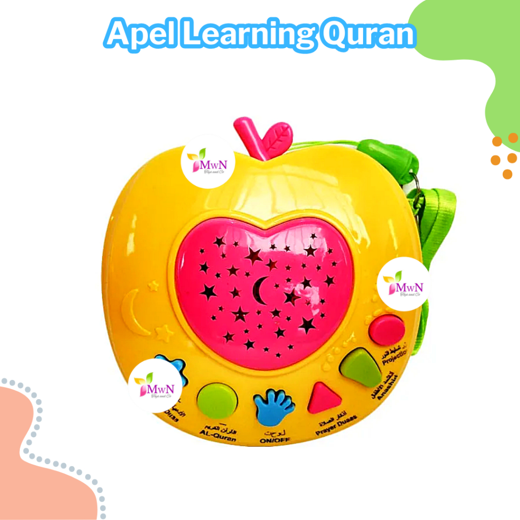 mwn.toys Mainan Anak Apple Learning Qur'an/ Mainan Edukasi Apel