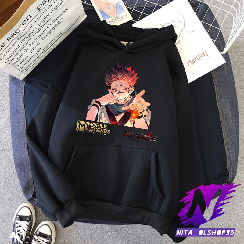 jaket hoodie sweater anak jujutsu kaisen mobile legends