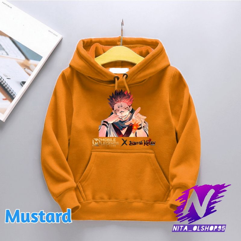 jaket hoodie sweater anak jujutsu kaisen mobile legends