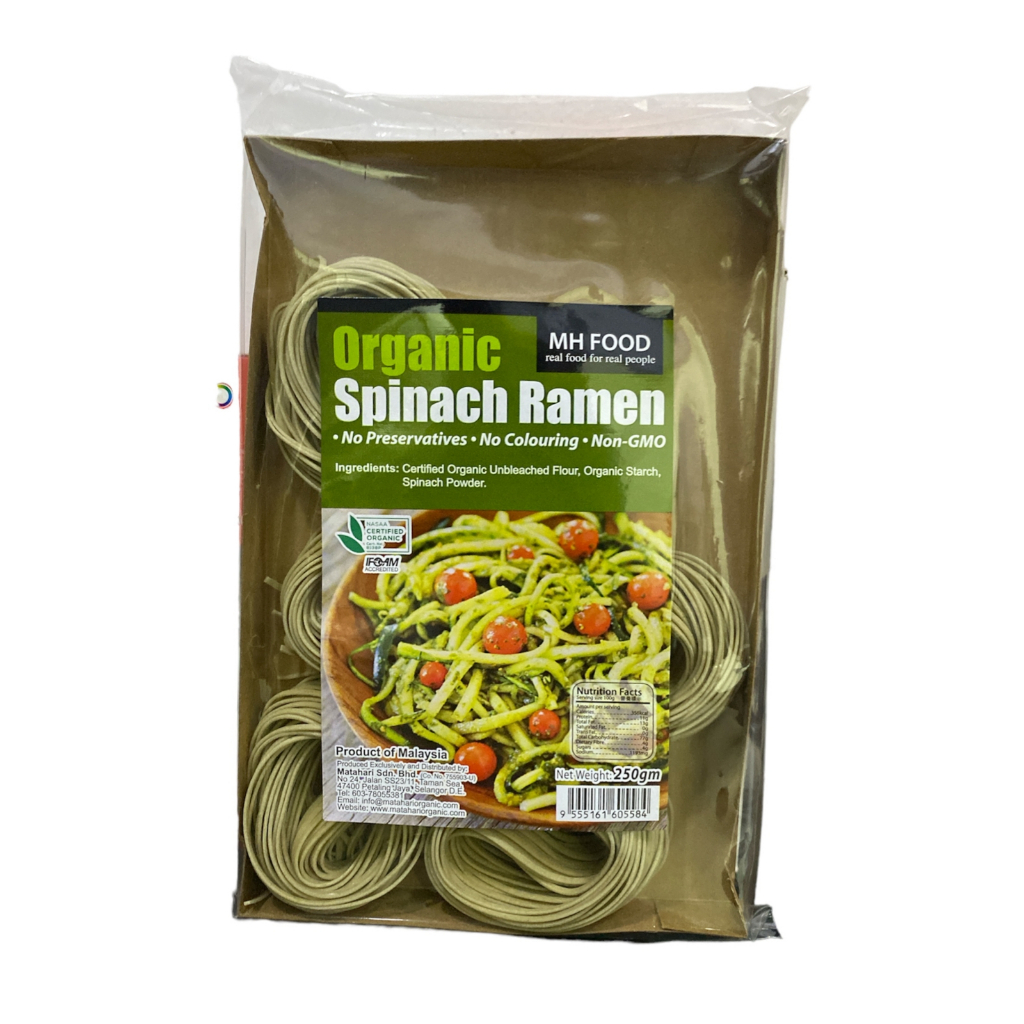 

Mh Food Spinach Ramen 250gr