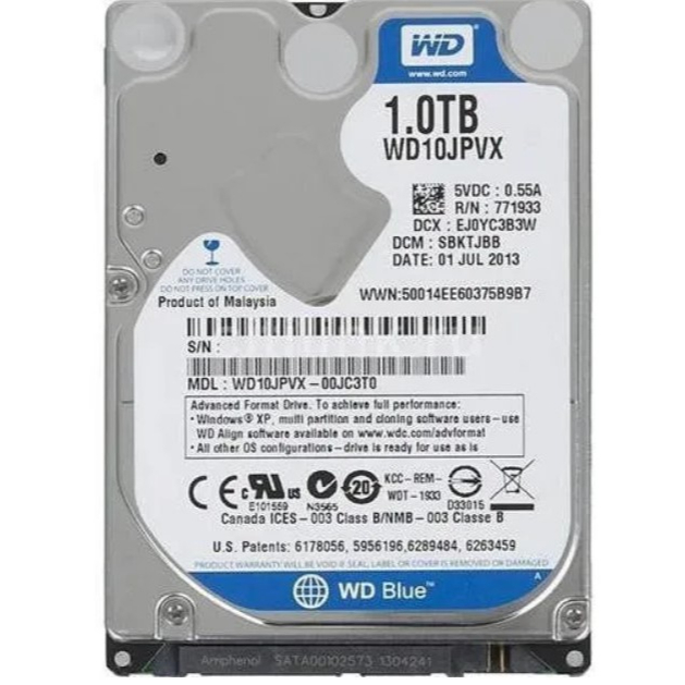 WD Laptop 2.5 inch 1 TB Laptop Internal Hard Disk Drive (HDD) ( 1TB Laptop Hard Disk)  (Interface: S