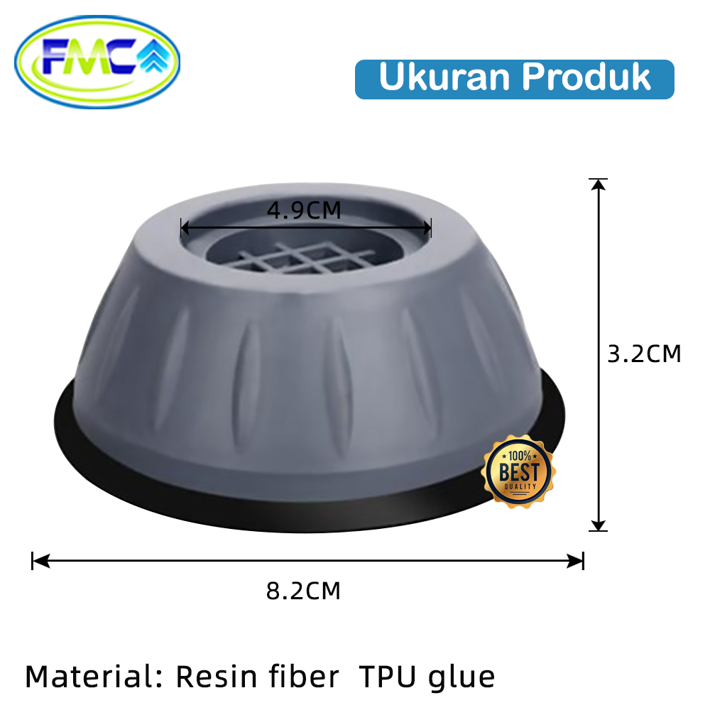 Alas Mesin Cuci Anti Getar Universal Batalan Pengaman Kaki Meja Bangku Kulkas Bahan Karet Serbaguna