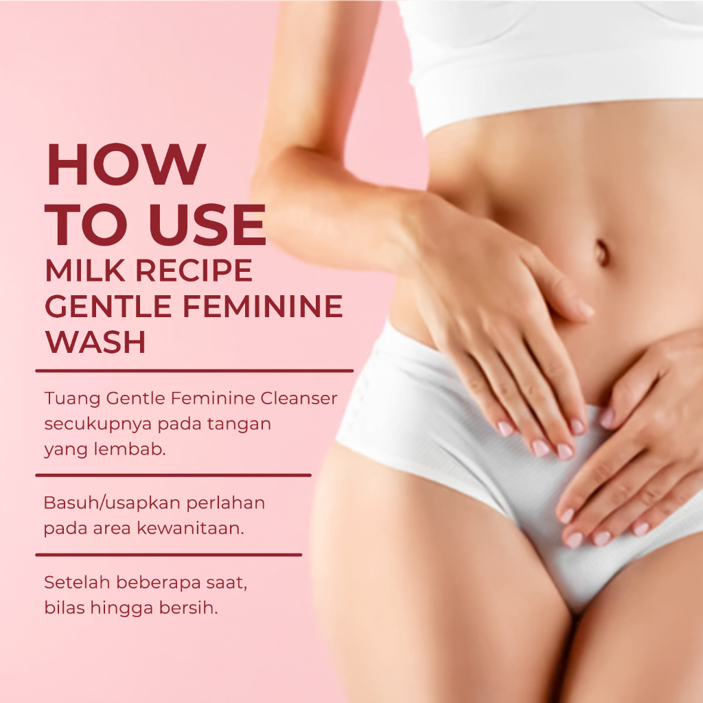 [PRE-ORDER] Milk Recipe Gentle Feminine Wash - Membersihkan Area Kewanitaan Mengurangi Bau TIdak Sedap Kebersihan Pada Organ Vital