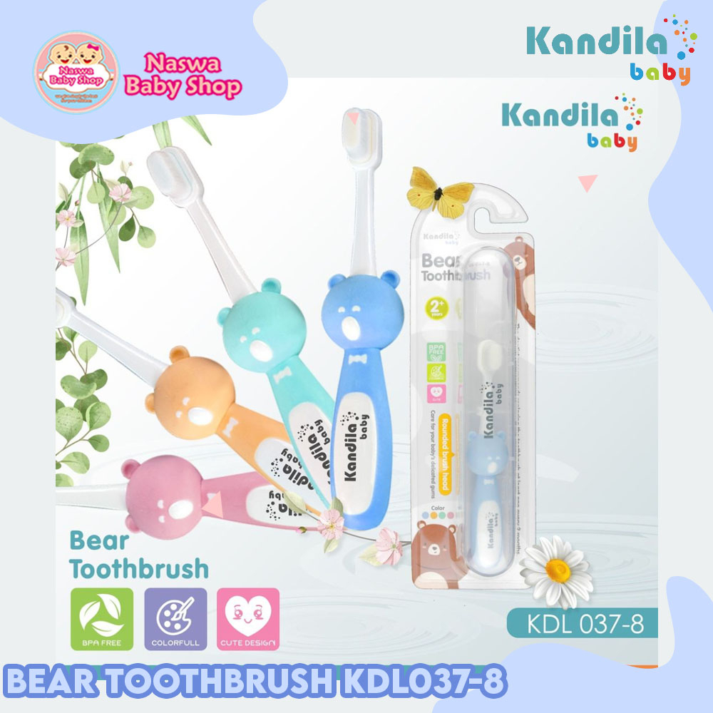 Kandila Baby Bear Toothbrush With Case Sikat Gigi Anak KDL037-8