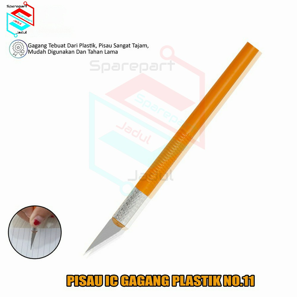 

Alat ukir Gagang Plastik No 11Pisau IC Pen Cutter 770293
