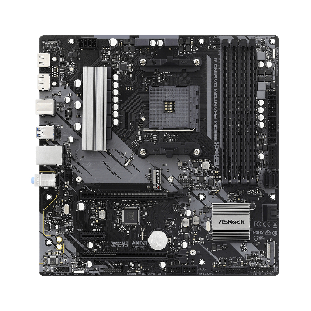 ASROCK  B550M PHANTOM GAMING 4 | MOTHERBOARD AMD AM4 DDR4 Micro-ATX